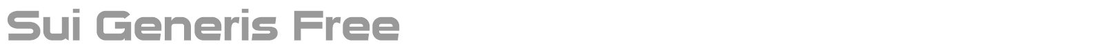 Sui Generis font preview